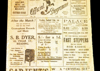 Reading v Portsmouth 29.01.1927
