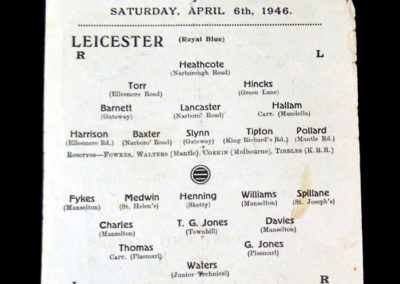 Leicester v Swansea 06.04.1946 Round 5 - ( John Charles & Terry Medwin )