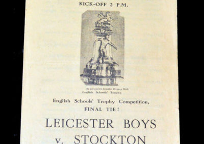 Stockton v Leicester Boys 11.05.1946 Final First Leg