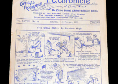 Chelsea v Aston Villa 11.02.1933