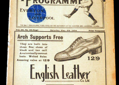 Everton v Aston Villa 05.05.1934 | Liverpool Reserves v Newcastle Reserves 12.05.1934