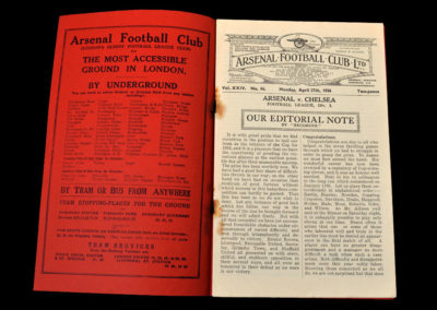 Arsenal v Chelsea 27.04.1936