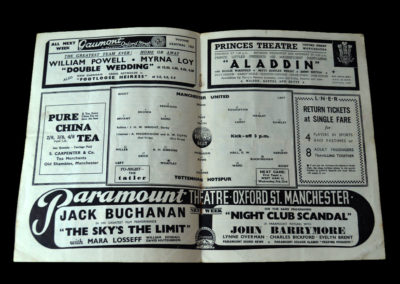 Spurs v Manchester Utd 19.02.1938