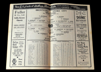 Brentford v Stoke 16.04.1938