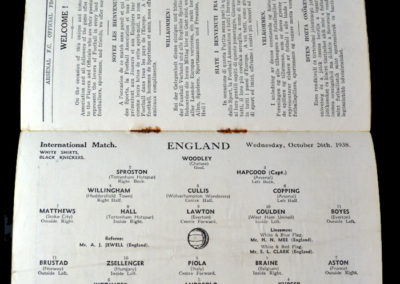 England v Rest of Europe 26.10.1938