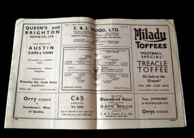 Blackpool v Sheffield Utd 07.01.1939 3rd rd 1-2