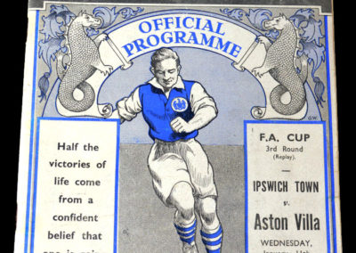 Ipswich v Aston Villa 11.01.1939 3rd rd rep 1-2
