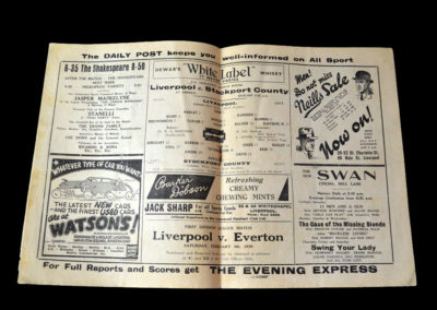Liverpool v Stockport 21.01.1939 4th rd 5-1