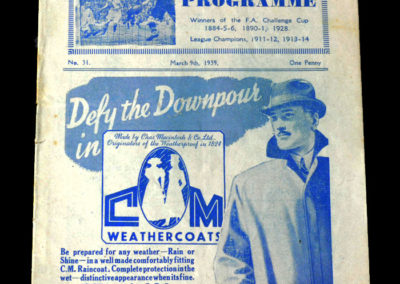 Blackburn v Huddersfield 09.03.1939 6th rd rep 1-2