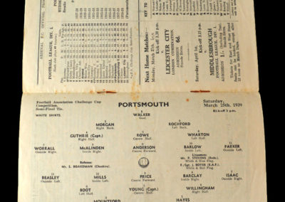 Portsmouth v Huddersfield 25.03.1939 Semi Final 2-1