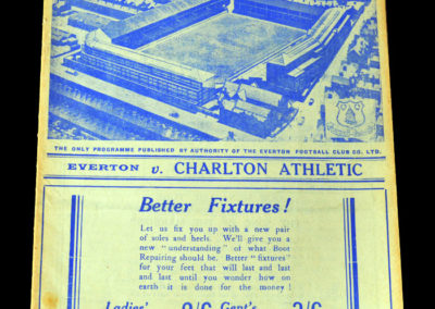 Everton v Charlton 17.12.1938