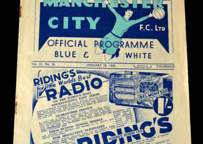 Man City v Blackburn 28.01.1939