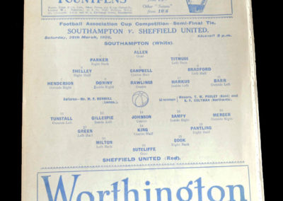 Southampton v Sheffield United 28.03.1925 - FA Cup Semi Final
