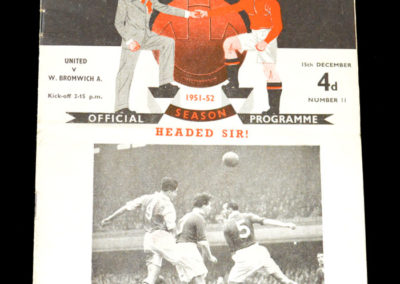Man Utd v West Brom 15.12.1951