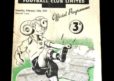 Man Utd v Derby 16.02.1952