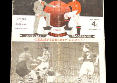 Man Utd v Arsenal 26.04.1952