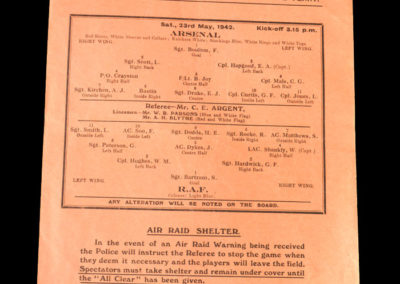 Arsenal v RAF 23.05.1942