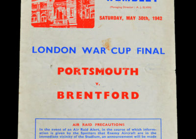War Cup Final - Portsmouth v Brentford 30.05.1942 0-2