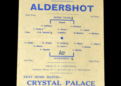 Reading v Aldershot 25.12.1943