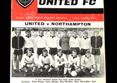 Hereford v Northampton 11.12.1971 0-0 Draw - 2nd round and a league team at home