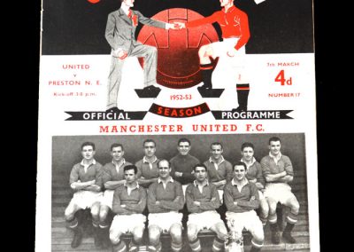 Man Utd v Preston 07.03.1953 - Scores 2 on his Debut after £29,999 transfer