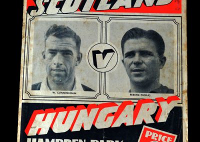 Hungary v Scotland 08.12.1954 4-2