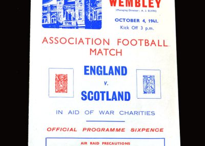 England v Scotland 04.10.1941