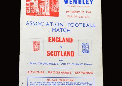 England v Scotland 17.01.1942 3-0
