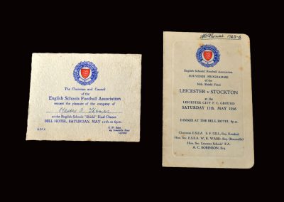 Signed menu and invite 11.05.1946