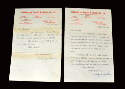 Walter Rowley letter 20.08.1952 | Walter Rowley letter 11.09.1952