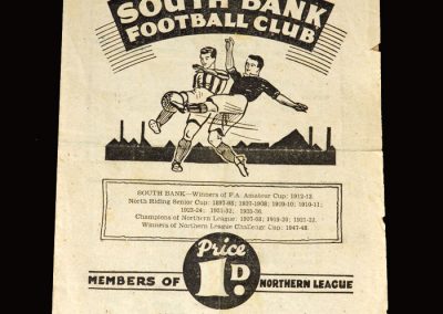 South Bank v Whitby Albion 01.10.1949