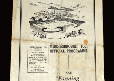 Middlesbrough Reserves v Blackhall 18.11.1950