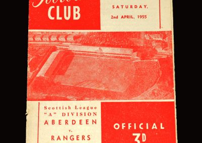 Aberdeen v Rangers 02.04.1955 4-0