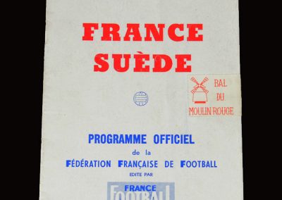 France v Sweden 03.04.1955
