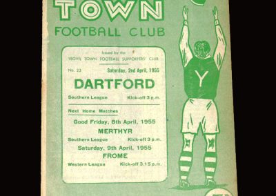 Yeovil v Dartford 02.04.1955