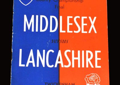 Middlesex v Lancashire (Rugby Union County Final) 02.04.1955