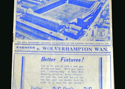 Everton v Wolves 08.10.1938