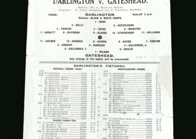 Darlington v Gateshead 09.02.1946