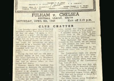 Fulham v Chelsea 06.04.1946