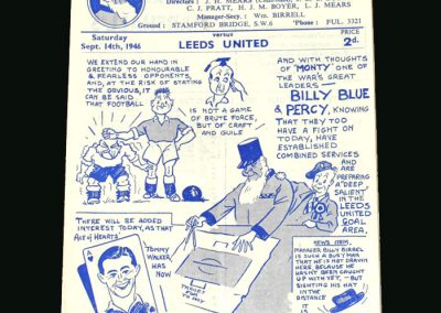 Chelsea v Leeds 14.09.1946