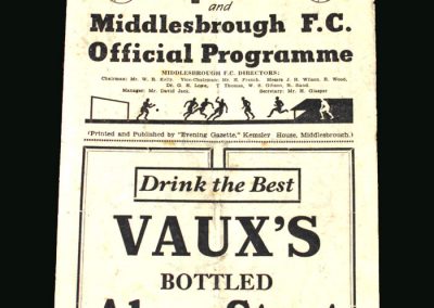 Middlesbrough v Arsenal 07.12.1946