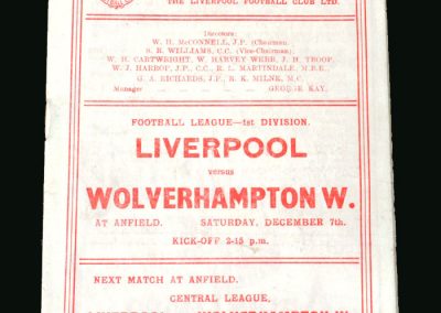 Wolves v Liverpool 07.12.1946