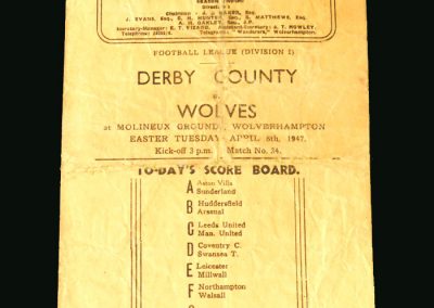 Wolves V Derby 08.04.1947