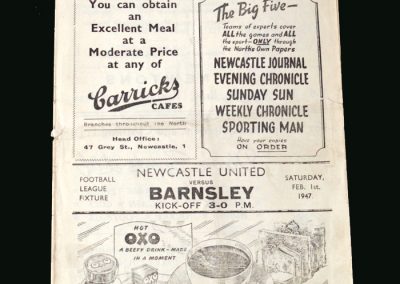 Newcastle v Barnsley 01.02.1947