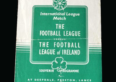 English League v Irish league 14.04.1948