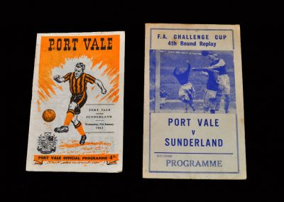 Port Vale v Sunderland 31.01.1962 (& Pirate)
