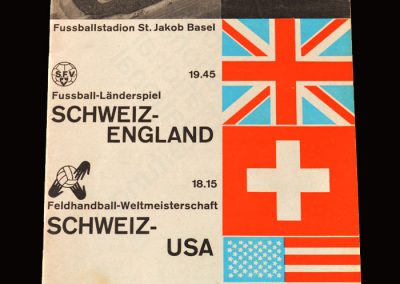Switzerland v England 05.06.1963 (Alf announces "we will win the World Cup in 1966")