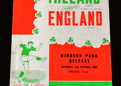 Northern Ireland v England 03.10.1964
