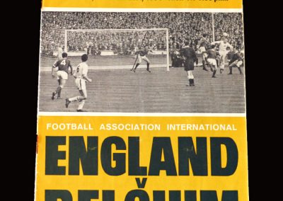 England v Belgium 21.10.1964