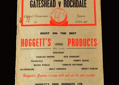 Gateshead v Rochdale 05.10.1959